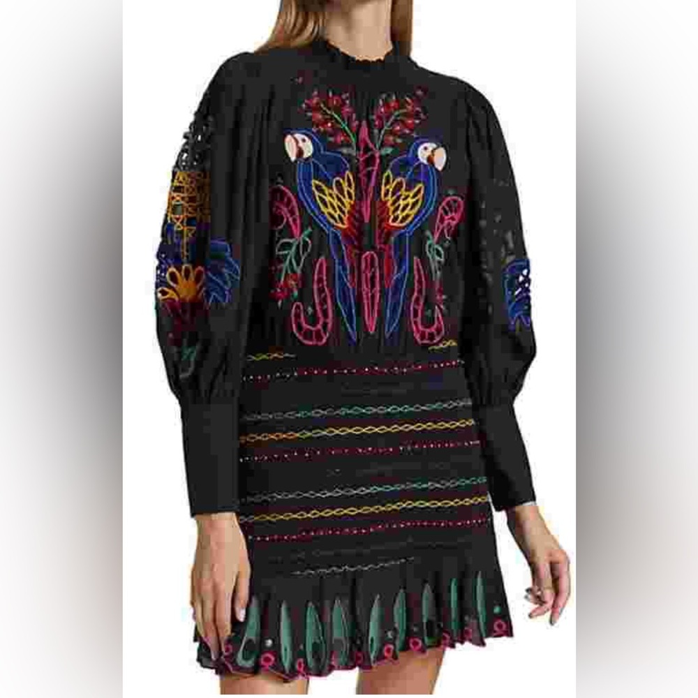 Farm Rio Tapestry Embroidered Mkni Dress size XS